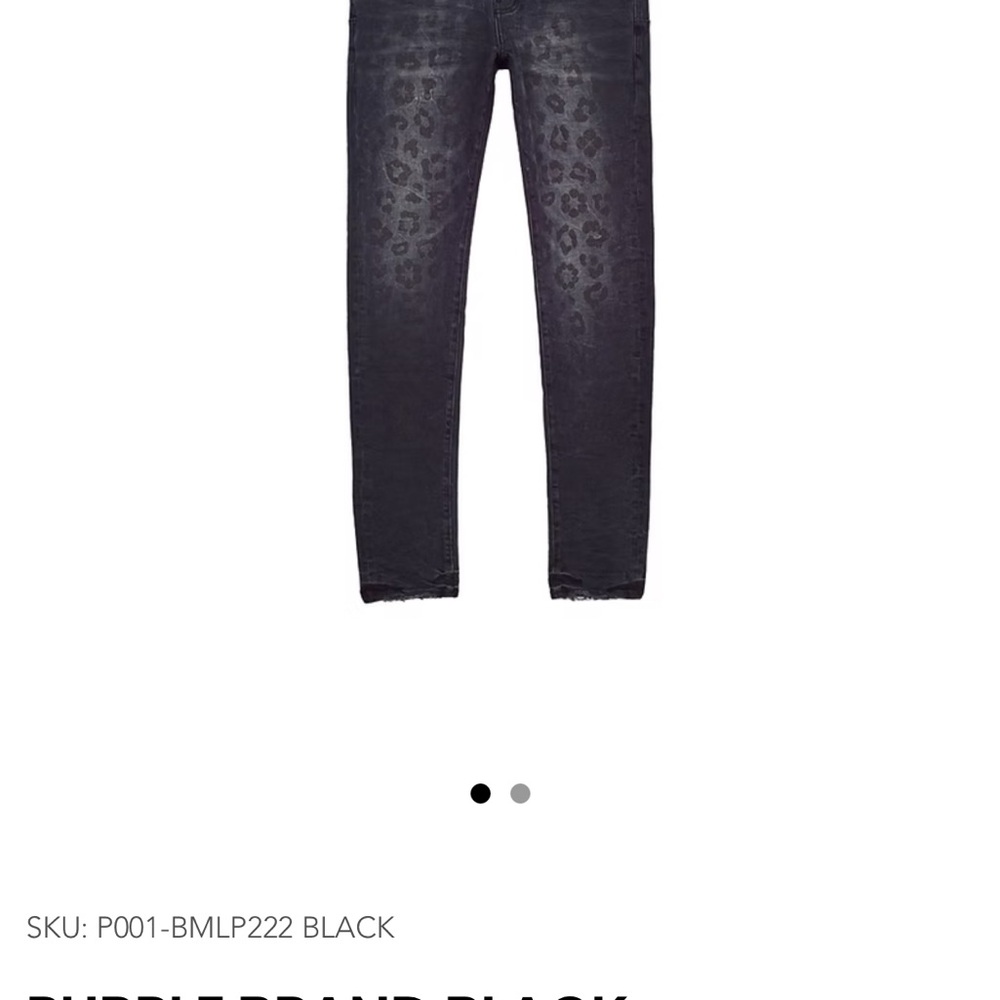 Leopard Print Black Jeans